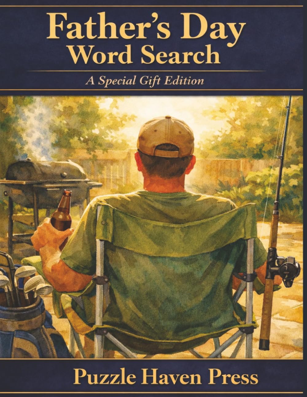 Father's Day Word Search: Large Print Word Search Puzzles for Dad, Grandpa, Stepdad & Husband | Fun Activity Gift Book for Father's Day