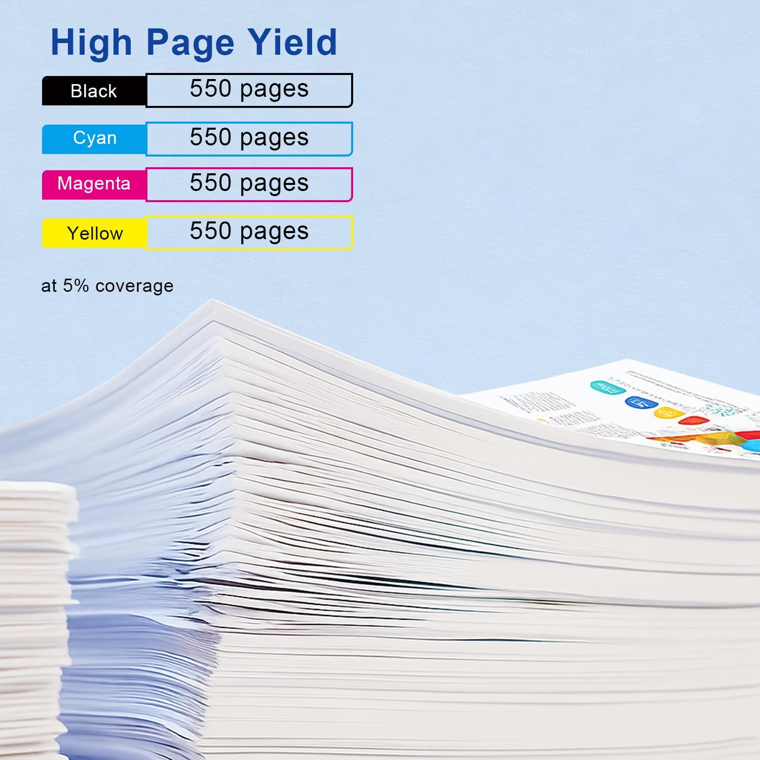 LC203XL LC201XL Color Ink Cartridges Replaccement for Brother LC203 LC201 image 2