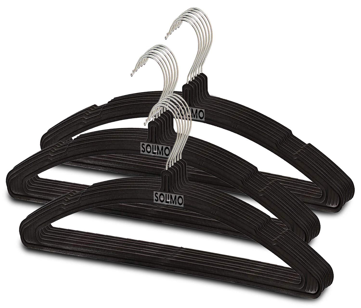 See full amazon price history chart for Amazon Brand - Solimo Plastic Cloth Hanger for Wardrobe, Set of 18, Black Amazon Brand - Solimo Plastic Cloth Hanger for Wardrobe, Set of 18, Black (B084MSFFB1) Amazon Price History, Amazon Price Tracker