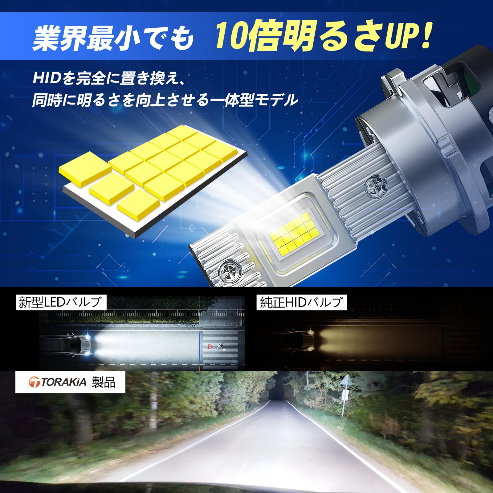 Amazon | TORAKIA D4S LED ヘッドライト 車検対応 ポン付け 超爆光
