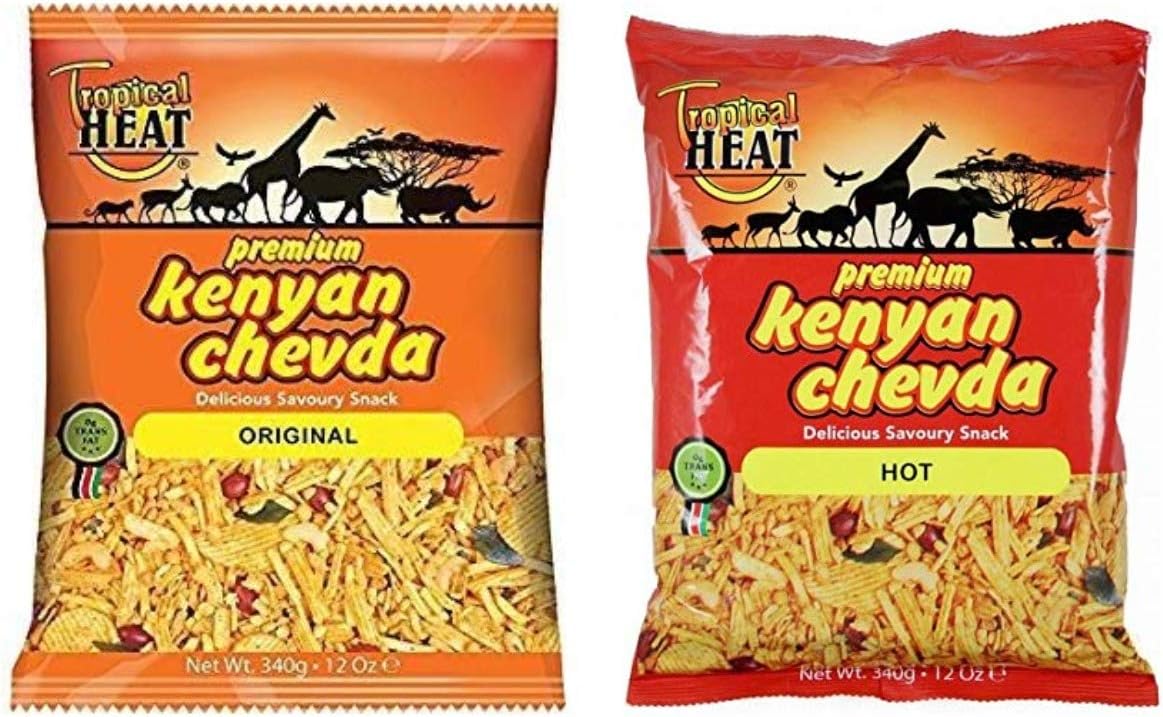 Tropical Heat Premium Kenyan Chevda Snacks Mix 340g (Original and Hot)