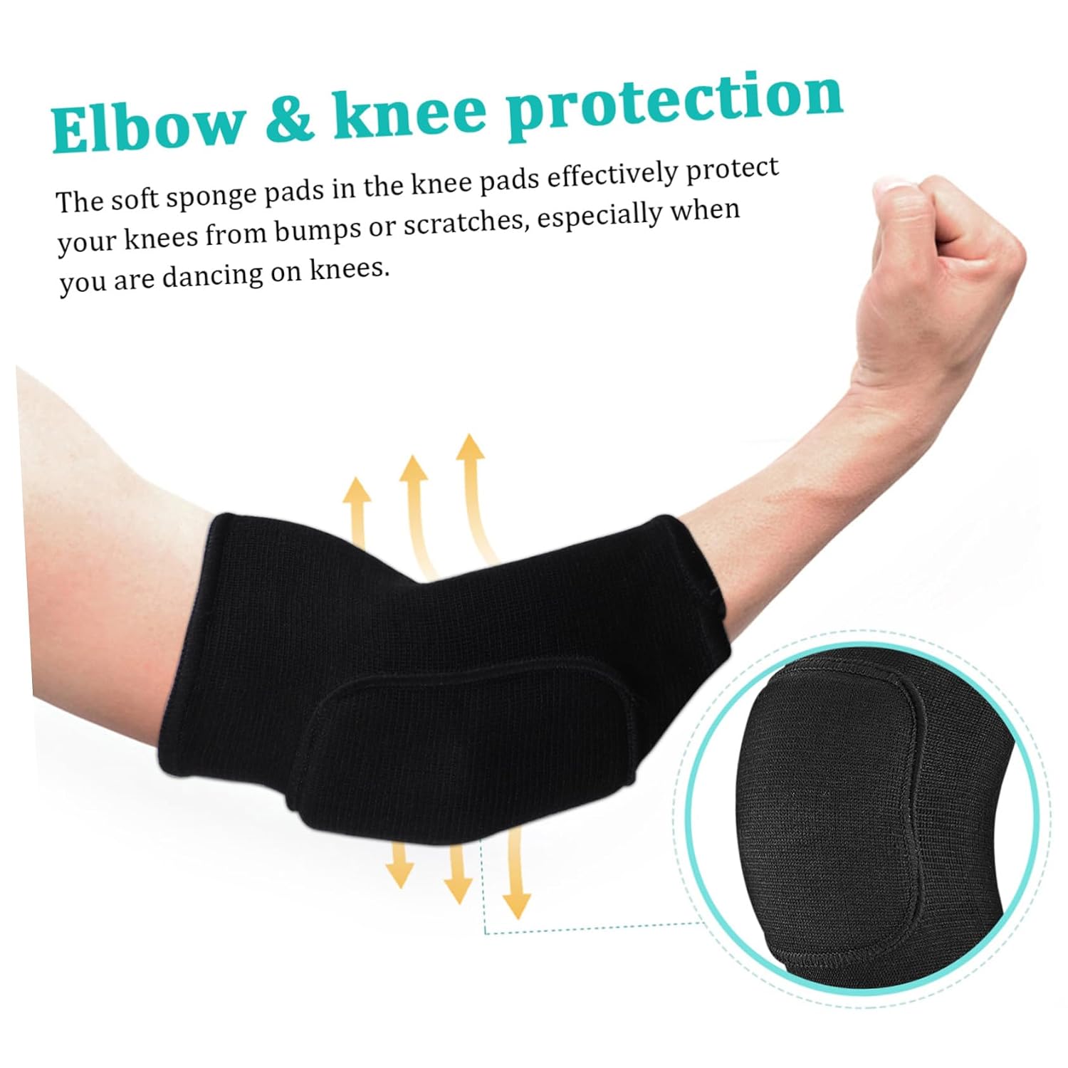 VICASKY 2Pairs Protective Knee and Elbow Pads for Women Durable Guards for Dancing Yoga Cycling and Volleyball Comfortable Breathable Design with Enhanced Durability