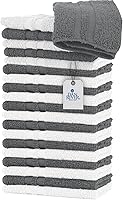Vista 71 de DAN RIVER Juego de 4 toallas de baño, 27 x 54 pulgadas, 100% algodón, más grandes y ligeras, de secado rápido, súper suaves y absorbentes, toallas