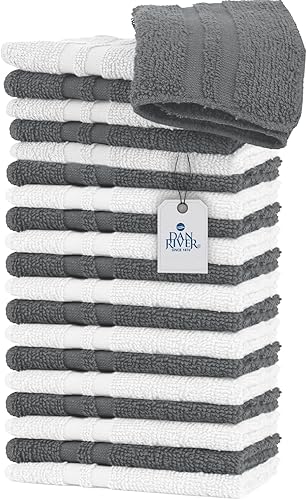 Miniatura 71 de DAN RIVER Juego de 4 toallas de baño, 27 x 54 pulgadas, 100% algodón, más grandes y ligeras, de secado rápido, súper suaves y absorbentes, toallas