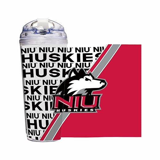 Rico Industries NCAA Marshall Thundering Herd Standard 680 ml Acrylbecher mit Scharnierdeckel, offiziell lizenzierter, doppelwandiger Becher mit Strohhalm
