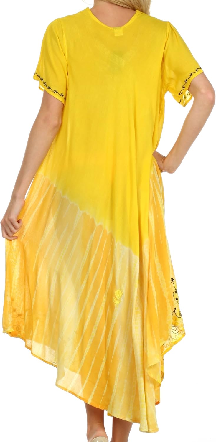 Sakkas Viveka Embroidered Caftan Dress - Image 2