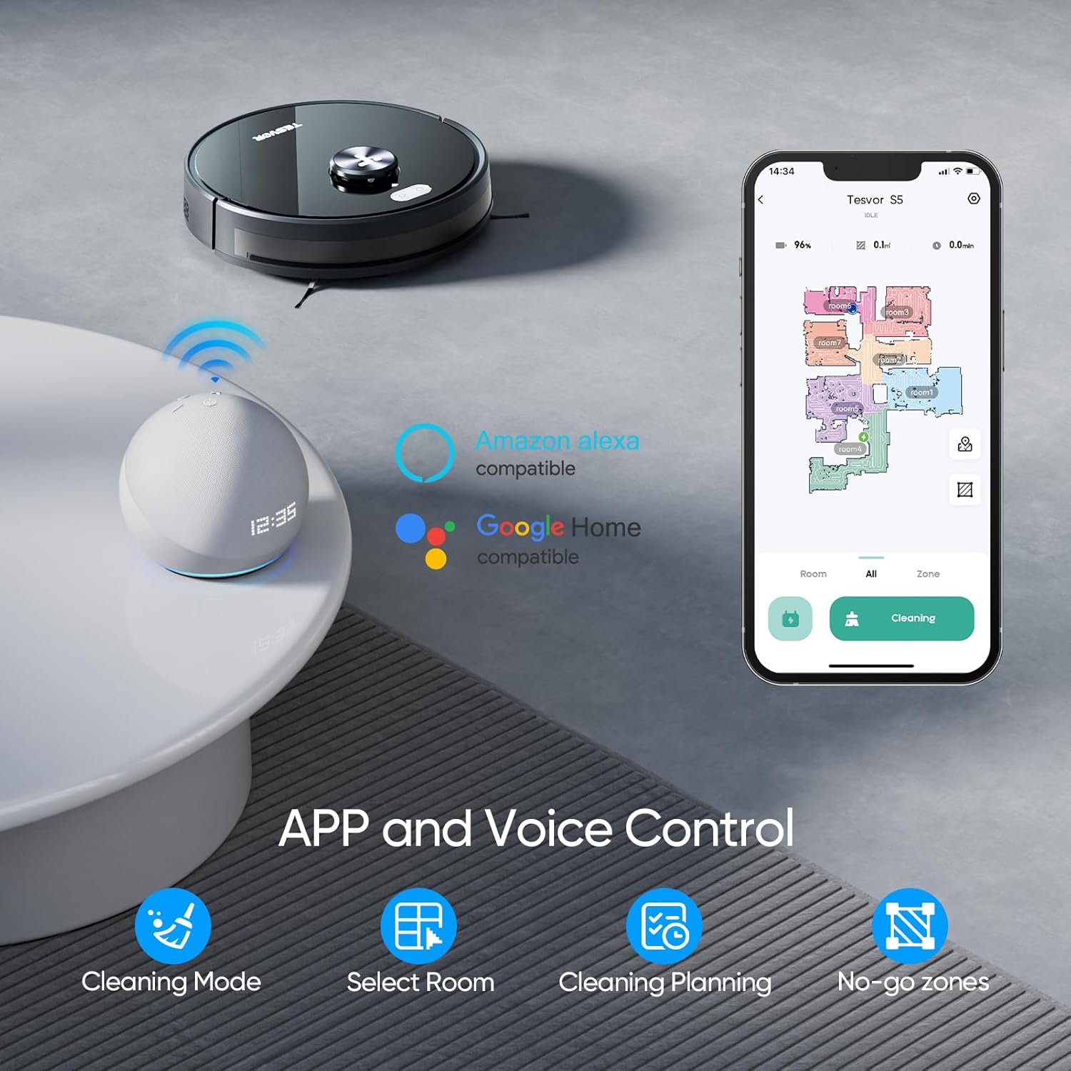 Tesvor S5 App and Voice Control