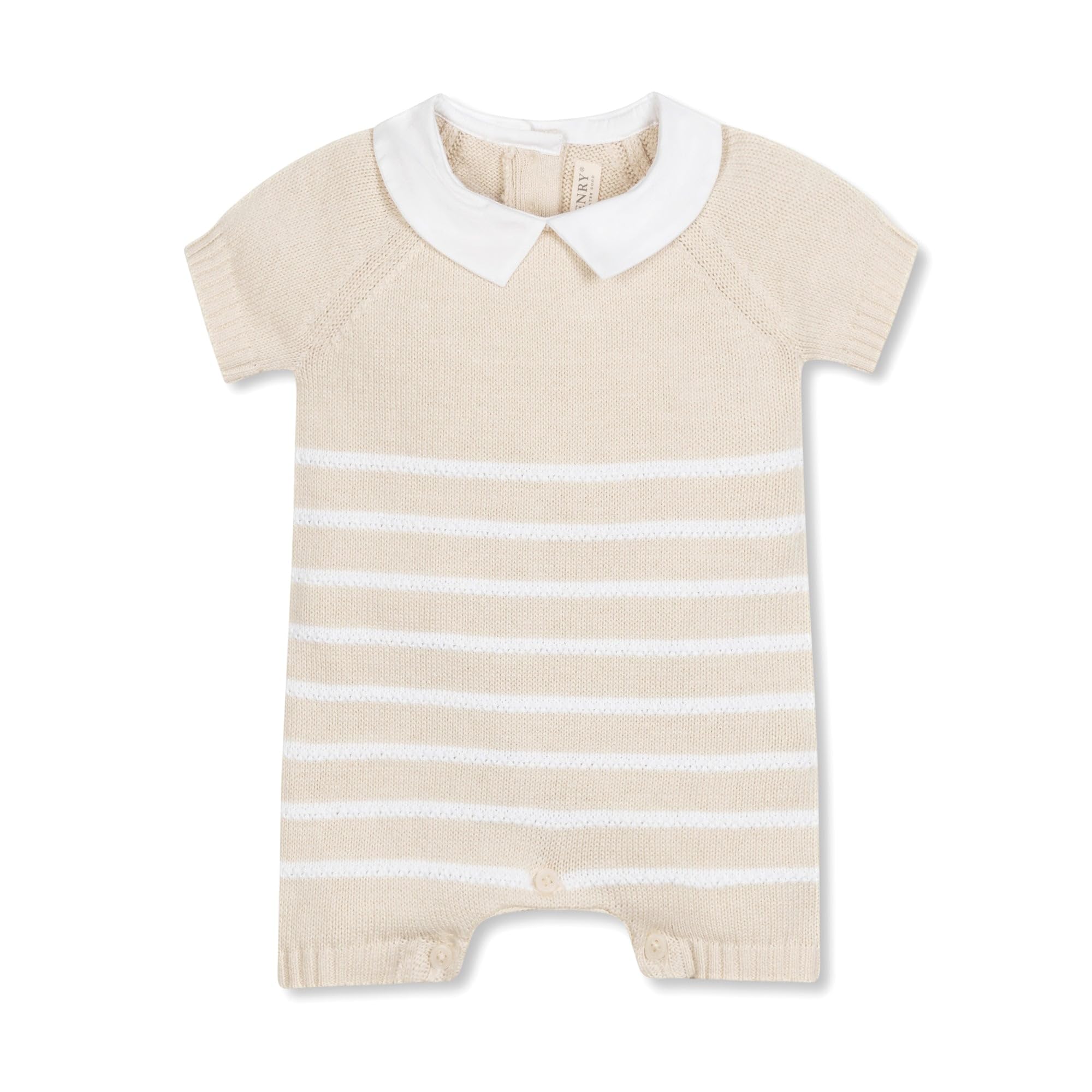 Hope & HenryOrganic Cotton Sweater Romper with Button Front