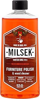 Milsek Furniture Polish and Wood Cleaner with Cinnamon Raspberry Scent - for Home and Household from Hardwood Floors to Kitchen Cabinets - 12 Fl Oz (Pack of 1)