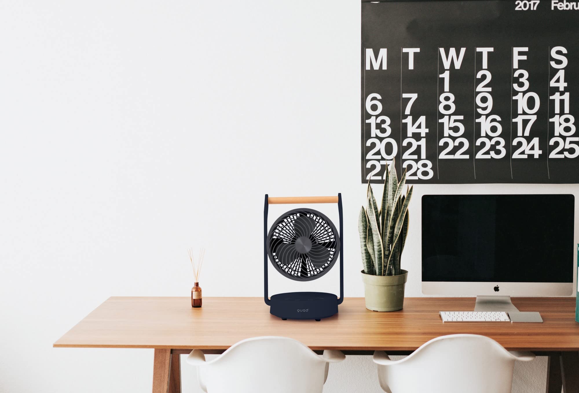 QUADS 充電式3DサーキュレーターQS202 (ネイビーブラック) Amazon