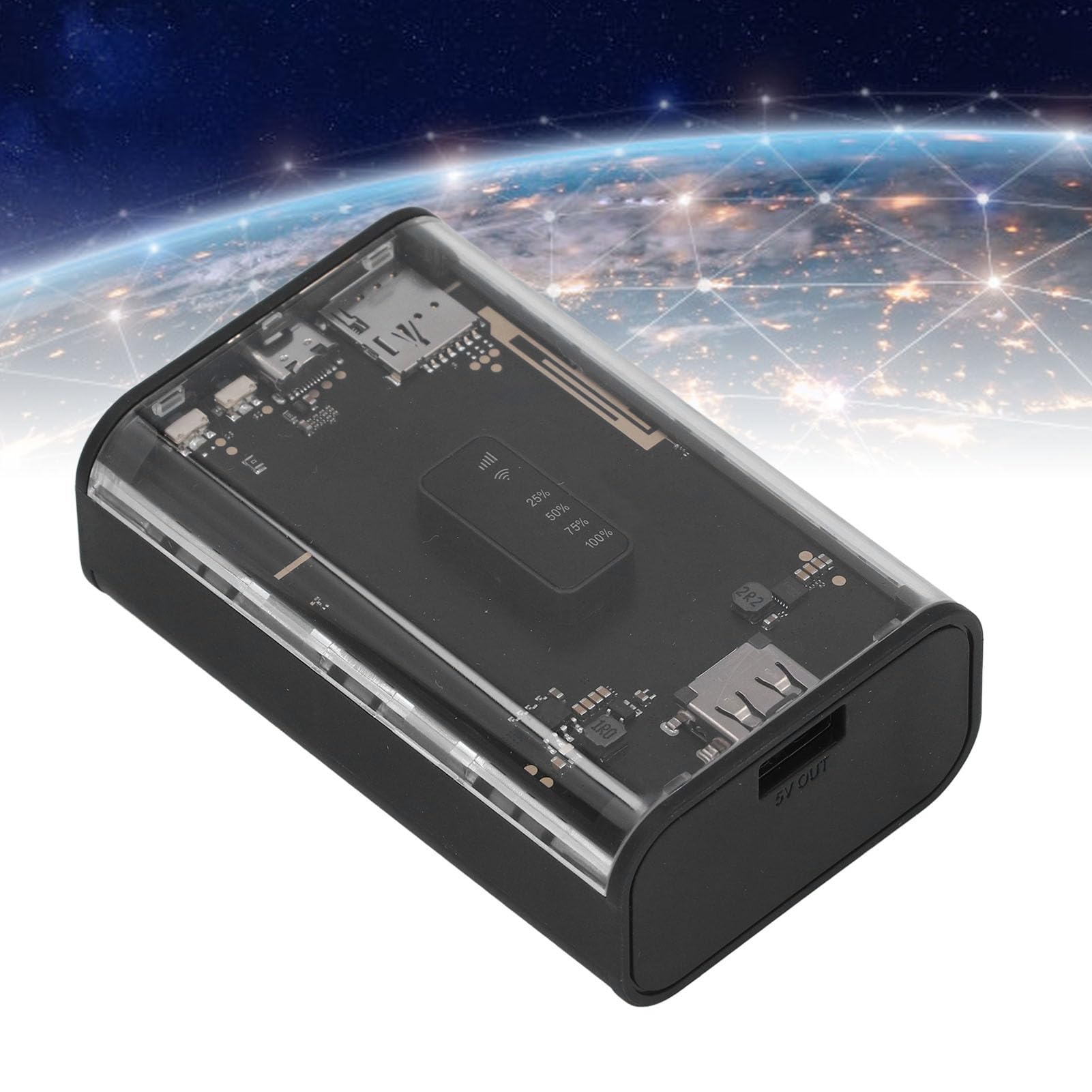 Router WiFi 4G Portable 4G Sbloccato con Slot per Schede SIM e Batteria da 5200 mAh - Supporta Fino a 10 Utenti, Hotspot Mobile per Viaggi, Asia e Veicoli