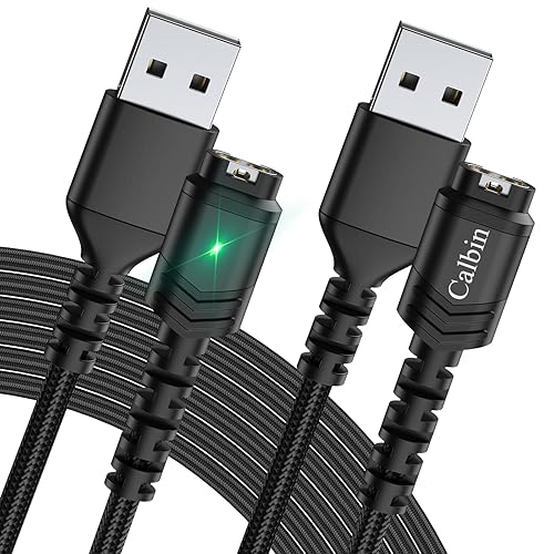 Garmin - Cable cargador de reloj compatible con Garmin Fenix 5 5S 5X 6 6S 6X Plus Pro 7 7S 7X, Forerunner 945 45 45S 245 Music, Approach S10 S40 S60