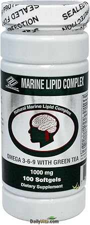 Amazon.com: Marine Lipid Complex Omega- 3, 6, 9 1000 Mg 100 Softgels :  Health \u0026 Household