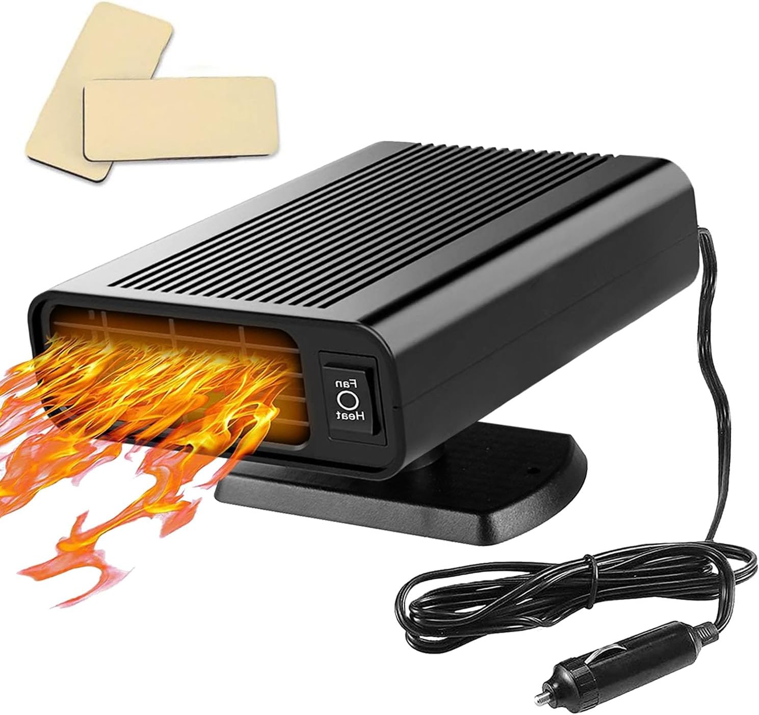 150W Car Heater, Car Heater Defroster With 2 in 1 Heating/Cooling, Anti-Fog Plug in Cigarette Lighter for Car Defroster Windshield Fast Defogge