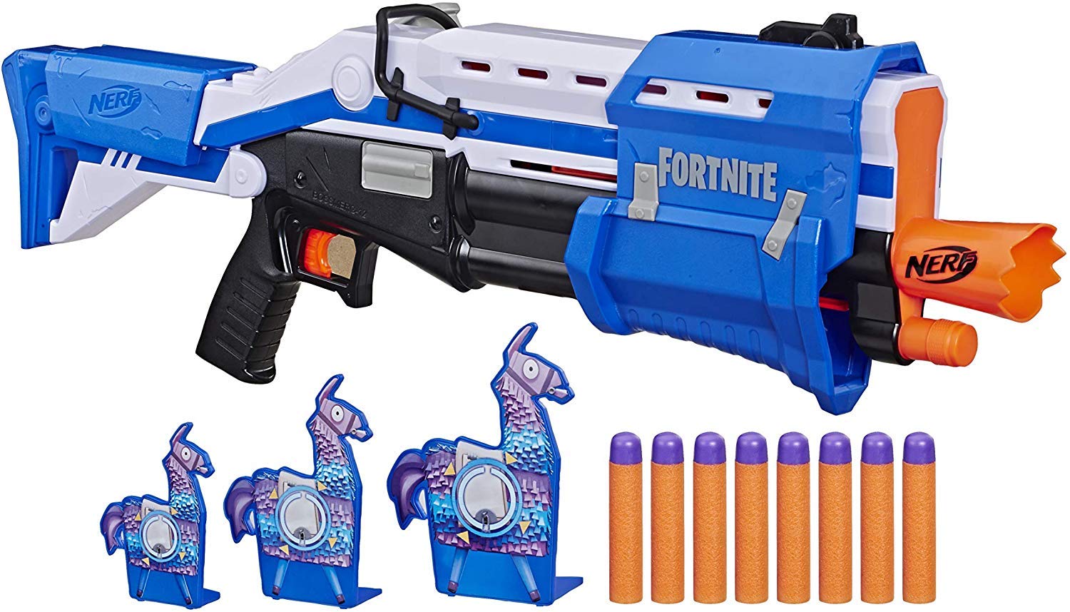 Nerf Fortnite TS-R Blaster & Llama Targets Pump Action Blaster, 3 Llama Targets For Youth,Teens & Adults
