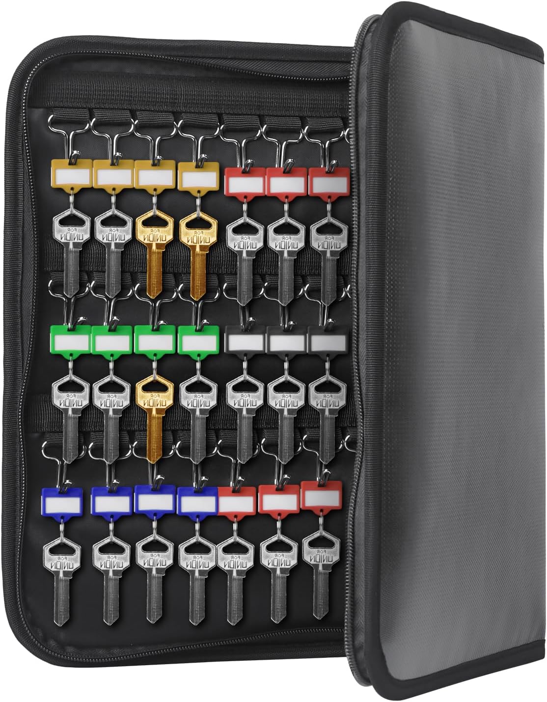 Uniclife Portable Zippered Key Case Waterproof and Fireproof Key