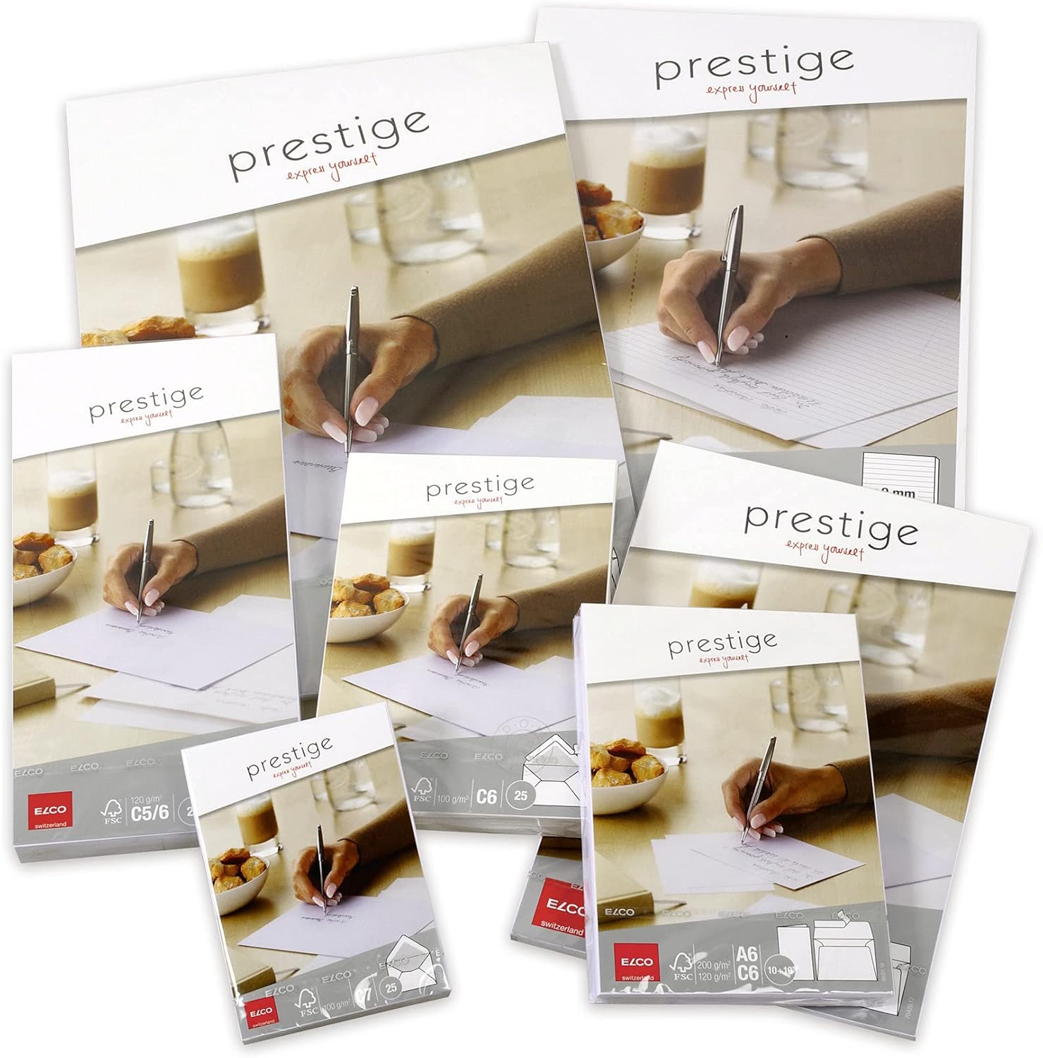 ELCO Prestige 42686 Envelope C6 120 g Brilliant White C6 (162 x 114 mm) for Paper Size A6