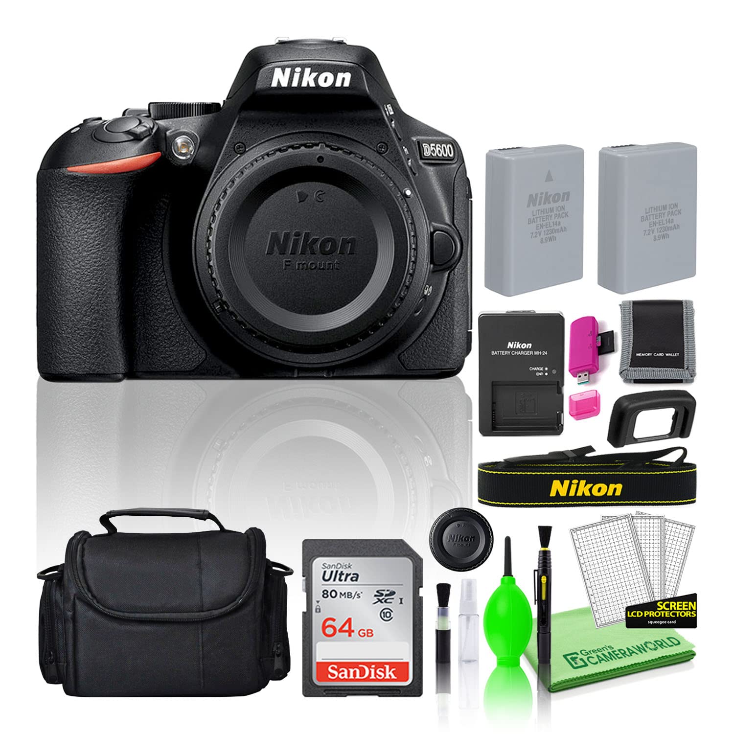 Buy Nikon D5600 24.2MP DSLR Digital Camera (Body Only) (1575) Deluxe