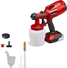 Einhell TC-SY 18/60 Li-Solo Power X-Change battery paint spray system (Li-Ion, 18 V, flow rate 650 ml/min, 800 ml paint container, including 2.0 mm and 2.5 mm nozzle, battery and charger not included).