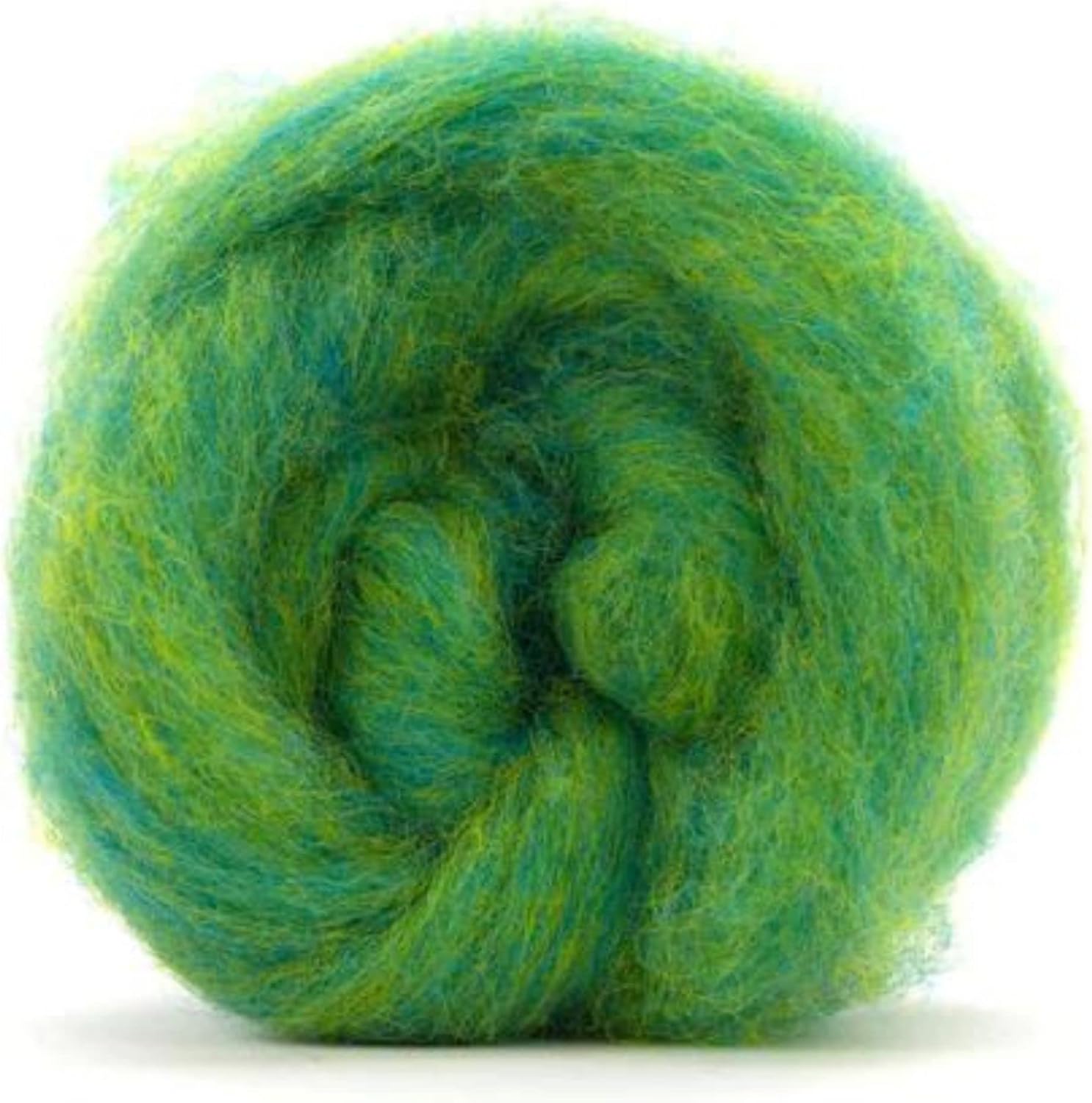 Revolution Fibers Frutti Looped Wool Variety Pack | 8 Luxurious Blended Colors of Corriedale Fleece Fiber | Perfect for 3D Needle Felting, Wet Felting & Spinning