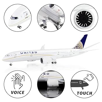 A アウトレット 模型飛行機 ユナイテッド航空 B787 LED 航空機 置物 A アウトレット 模型飛行機 ユナイテッド航空 B787 LED 航空機