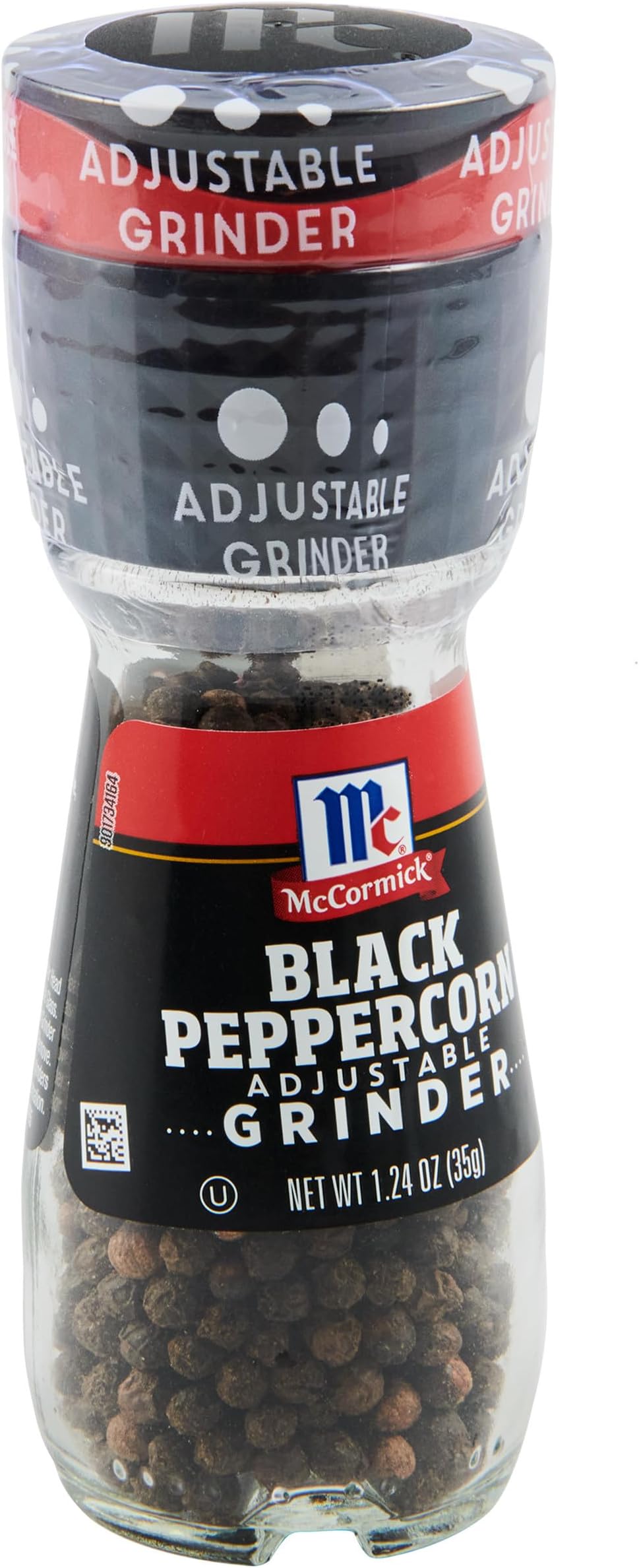 Black Peppercorn Grinder, 1.24 oz