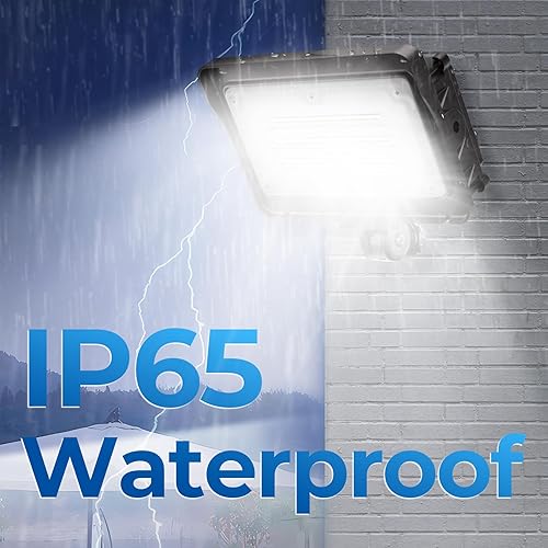 Miniatura 10 de CINOTON - Luz de inundación LED de atardecer a amanecer al aire libre de 50 W, luminaria de pared de seguridad impermeable IP65 de 7000 lúmenes con