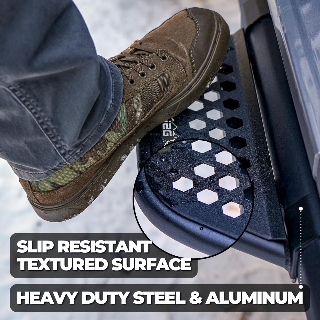 AMP Research RealTruck BedStep | 75325-01A | Fits 2009 - 2024 Dodge Ram (2019 - 2024 Classic Body Only), Compatible w/Dual Exhaust