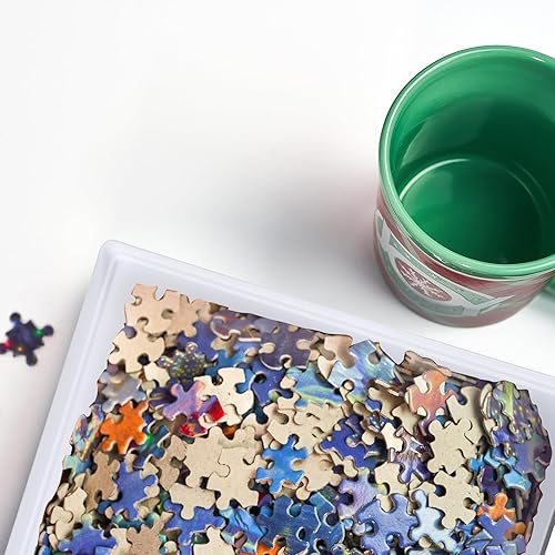 Miniatura 5 de Yaomiao 24 bandejas de clasificación de rompecabezas de 8 x 8 pulgadas, bandejas de rompecabezas de almacenamiento de rompecabezas, organizador de