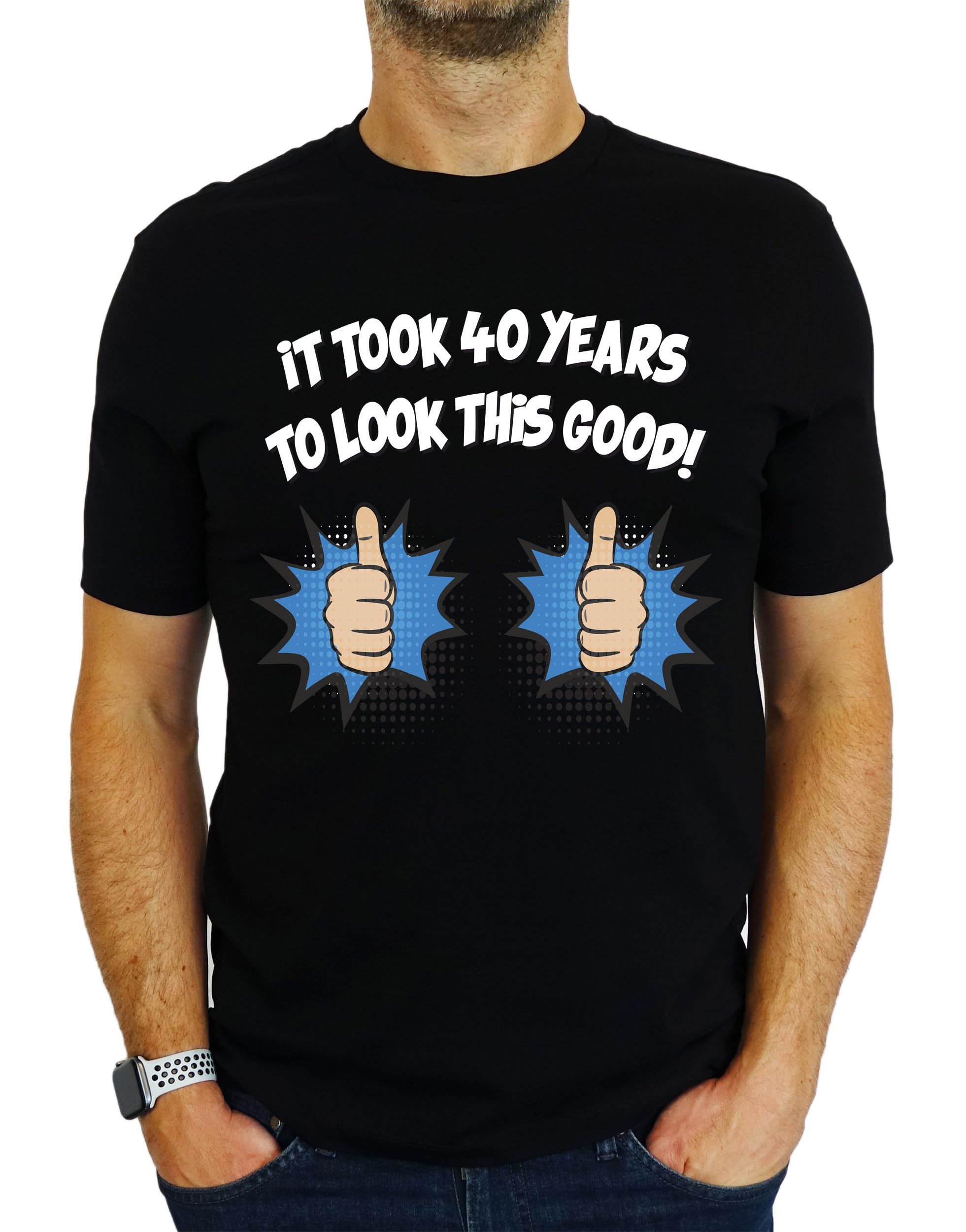 It Took 40 Years - to Look This Good! - Funny 40th Birthday Gift | Present Mens T-Shirt Black 2XL
