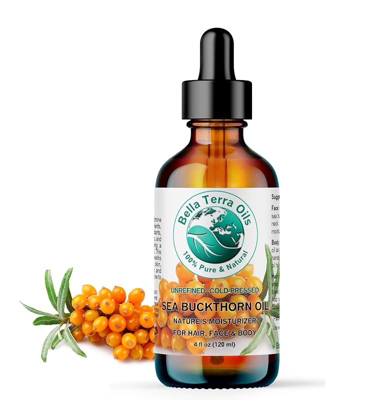 Bella Terra Oils Óleo de Espinheiro-Marítimo, 120 mL