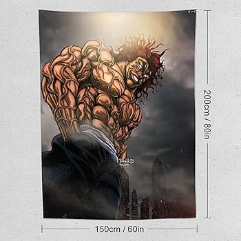 Amazon.co.jp: 範馬 刃牙 格闘 範馬勇次郎 タペストリー 壁掛け 人気