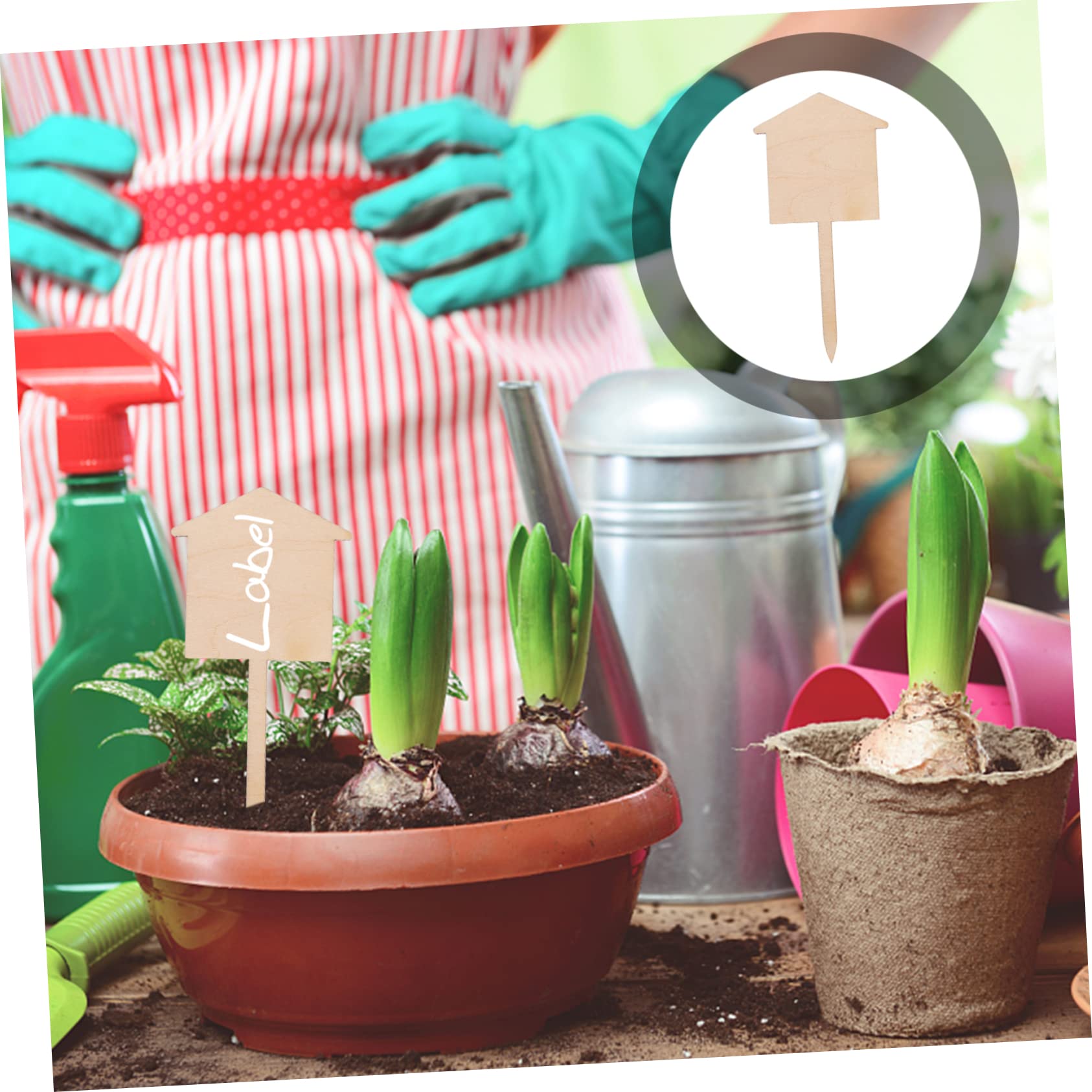 BESTonZON 3 Sätze Pflanzenschilder Beschriftbare Gartenmarkierungen Für Pflanzen Für Drinnen Und Draußen Zur Dekoration Und Klassifizierung 50 Stück * 3