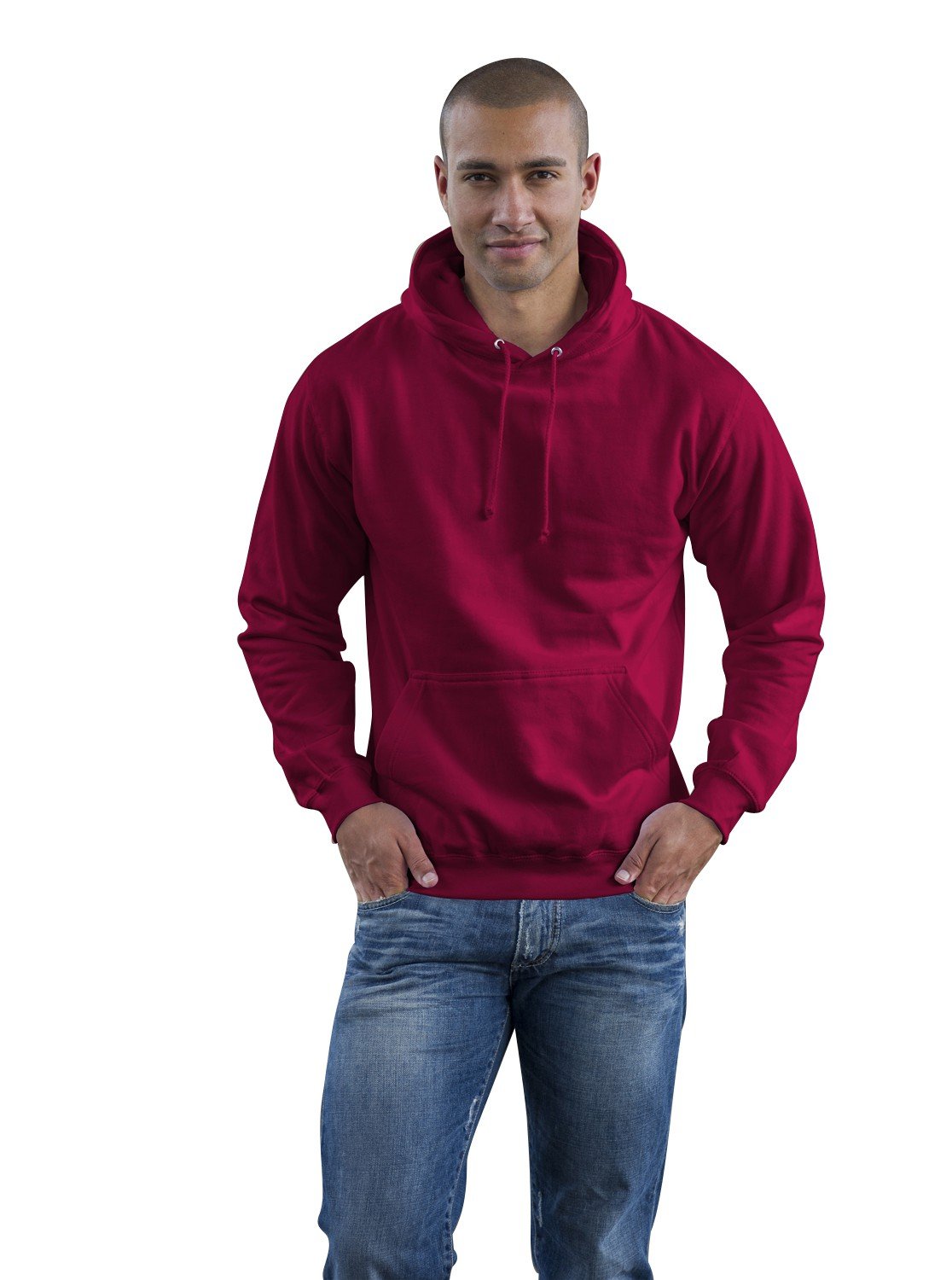 Awdis Just Hoods Men's Red - Cranberry Jh001 College Hoody - Red - XX-Large