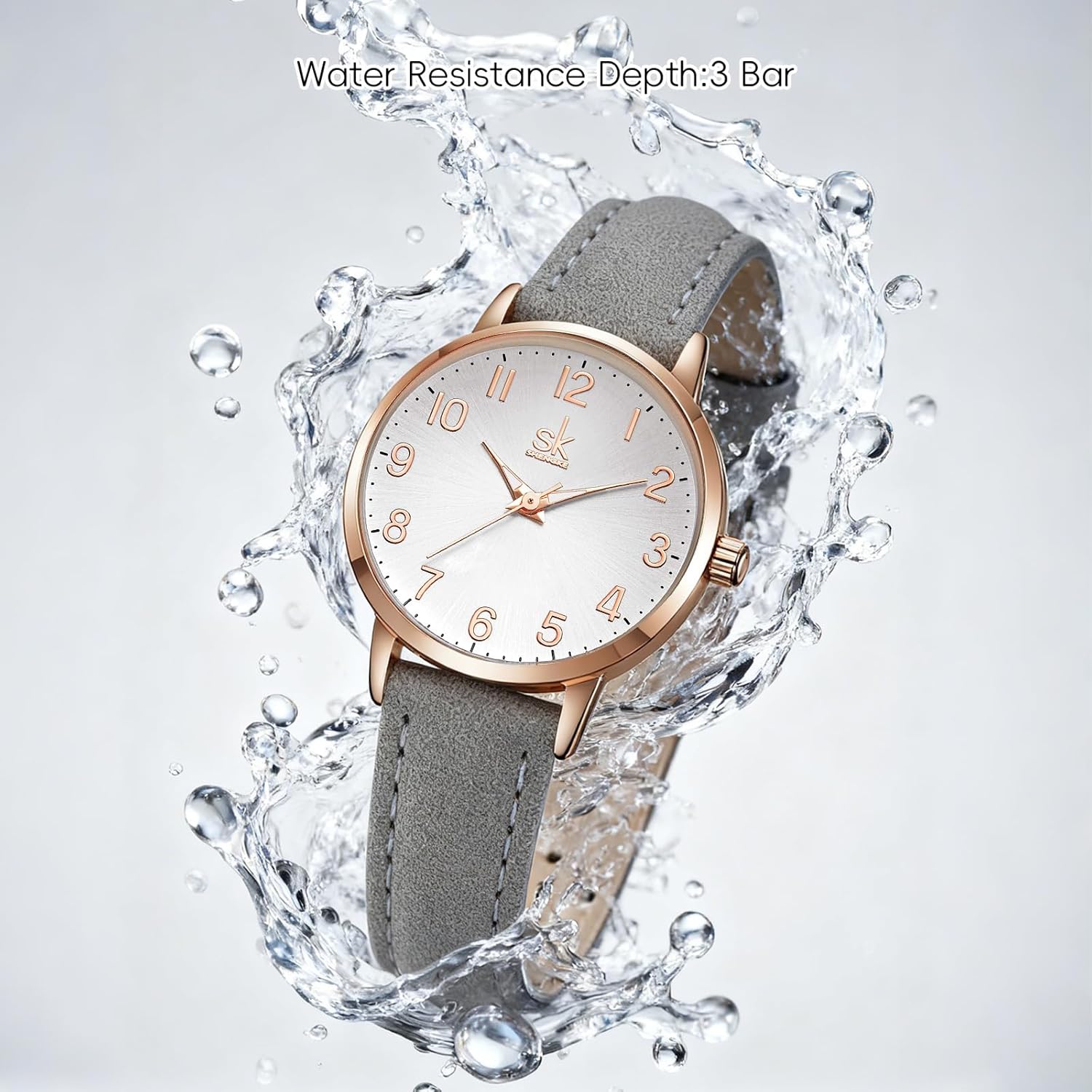 SHENGKE Female Watch Minimalist Ultra-Thin Watch 2024 Fashion Design Lady Girl Wrist Watch,Ladies Waterproof Watches for Women,Reloj para Mujer,Dainty Gifts - Image 5