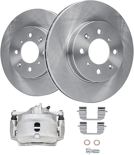 Miniatura 186 de Detroit Axle - Rotores de disco delantero de 10.827 in + pinza de freno lateral del pasajero de repuesto para Toyota RAV4 Prius V Lexus HS250H Scion