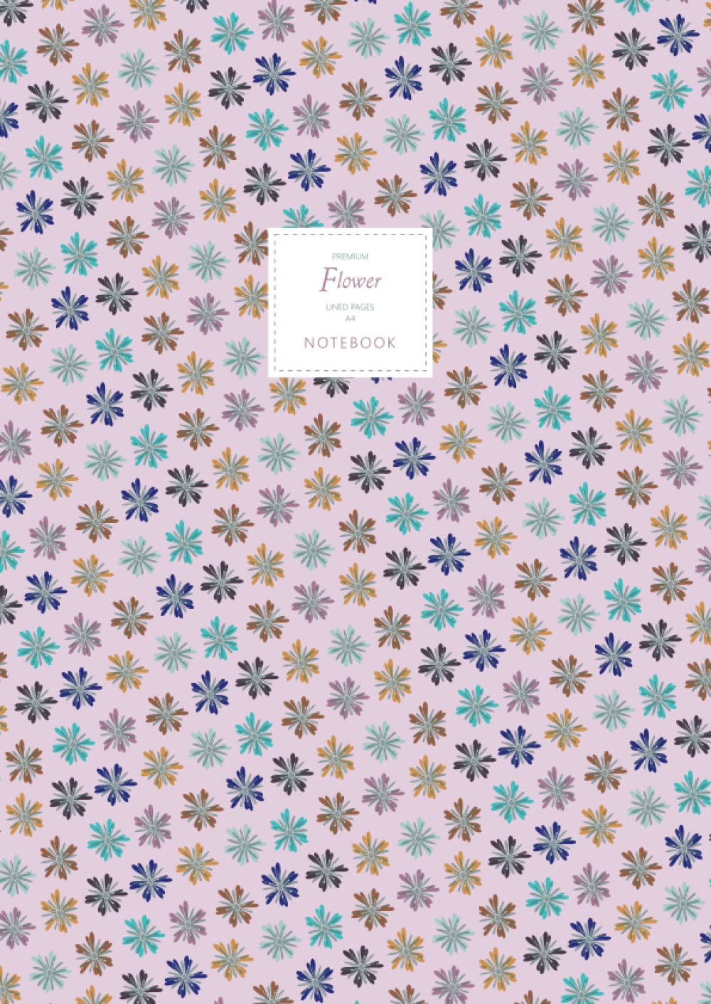 Flower Notebook - Lined Pages - A4 - Premium: (Pink Winter Edition) Fun notebook 192 lined pages (A4 / 8.27x11.69 inches / 21x29.7cm)