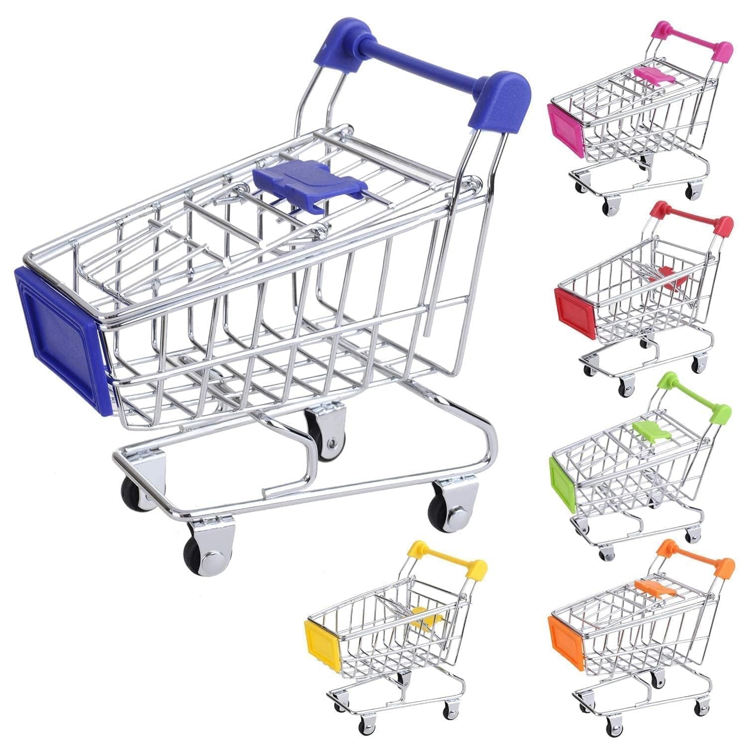 KRAFTMASTERS®1PCS Mini Shopping Trolley Supermarket Handcart Shopping Utility