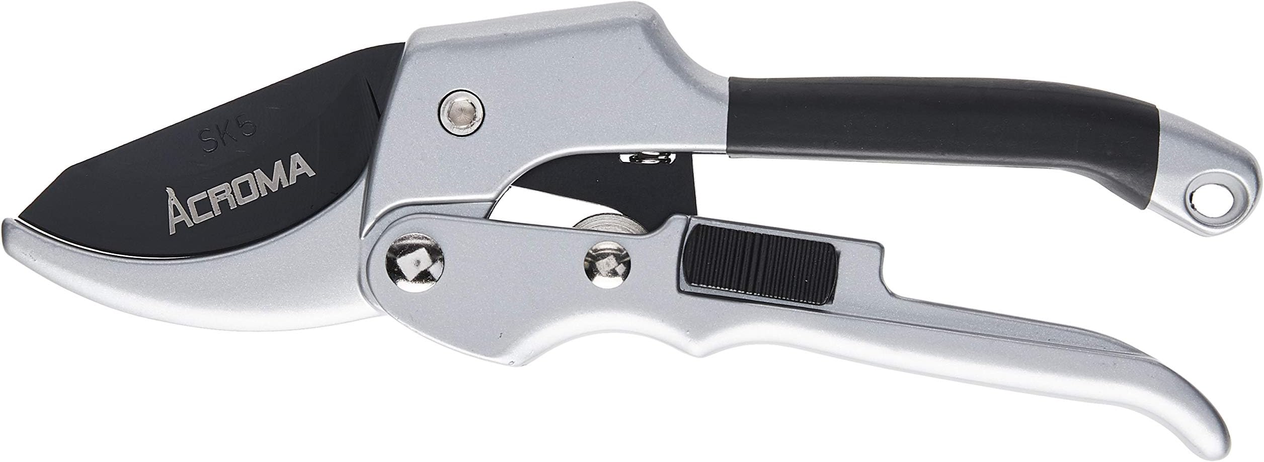 Acroma Professional 8'' Anvil Pruner High Carbon SK5 Steel Hand Pruning Shears Garden Clippers Tree Trimmer