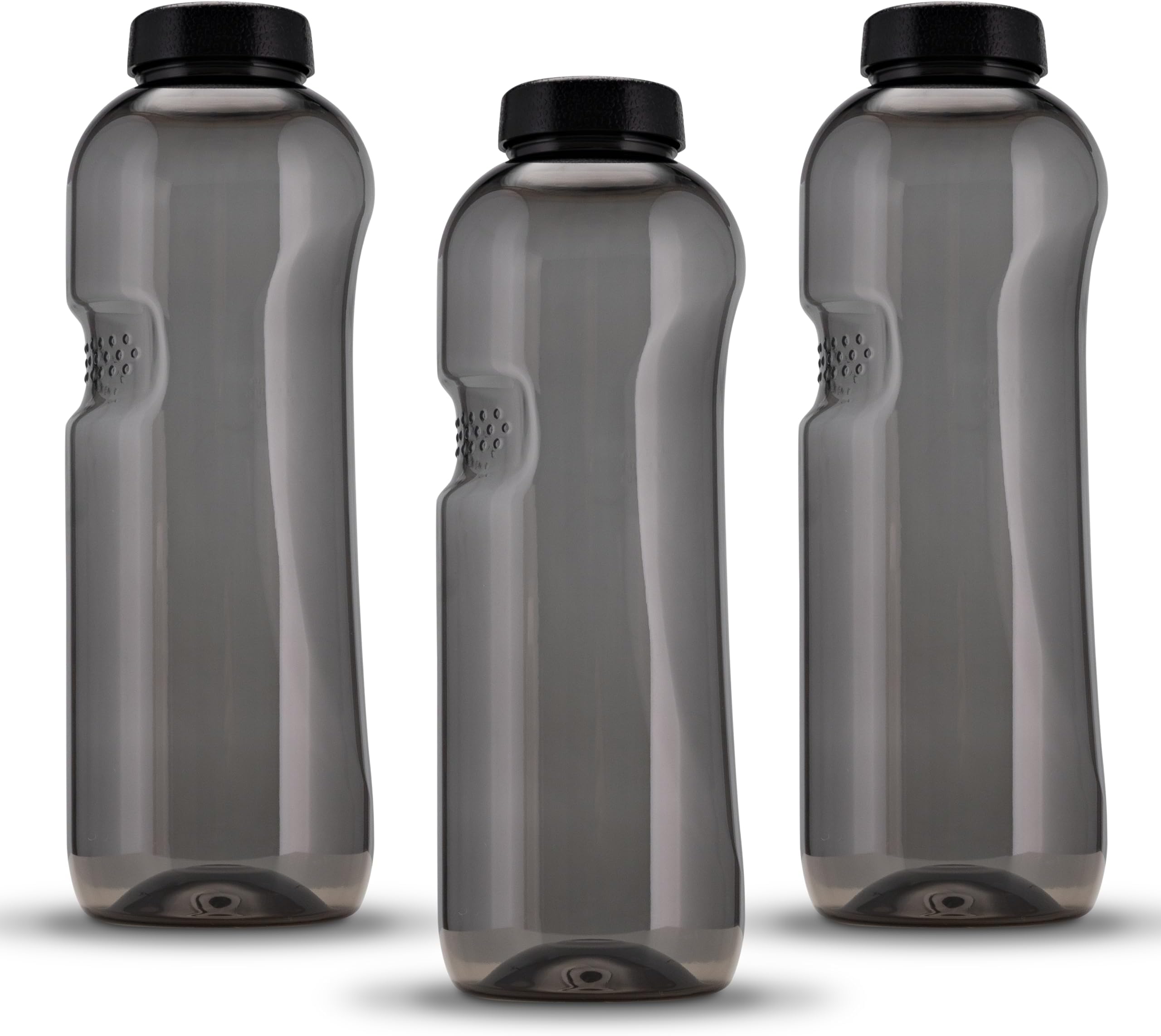 Greiner - Set 2 bottigliette da 1 L in Tritan inclusivo di 2 Tappi Flip