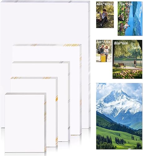 100 hojas de papel fotográfico brillante de 200 GSM, papel de impresora fotográfica de calidad de tinte y tinta, hojas de impresión de imágenes para