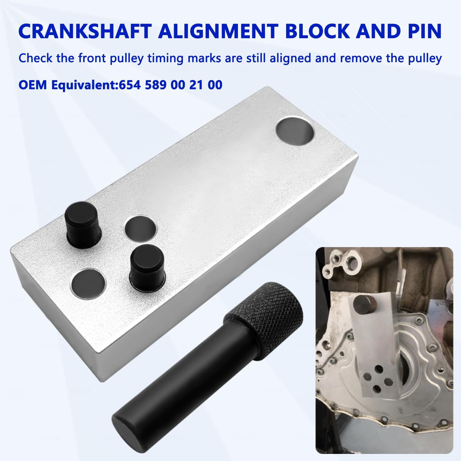 Crankshaft Alignment Block and Pin