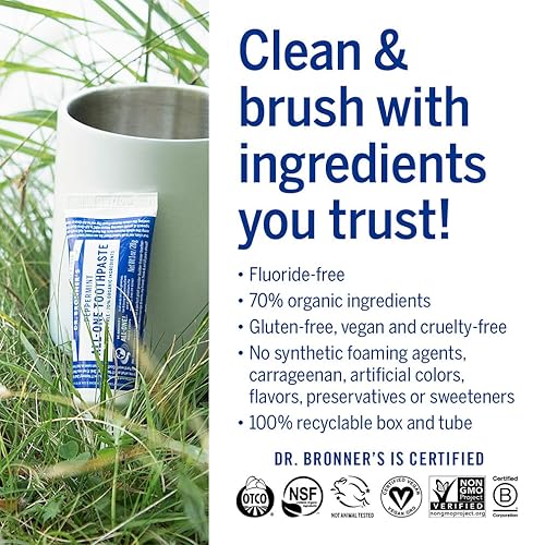 Miniatura 6 de Dr Bronners Spearmint Toothpaste 5 OZ