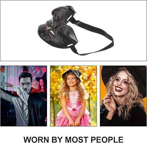 Miniatura 5 de Didiseaon Samurai Oni Half Oni Half Face Oni Face Oni para hombre Oni Half Face Ghost Japonés