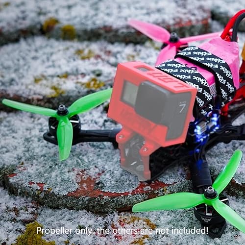 Miniatura 6 de 16 piezas de gran resolución de acelerador bajo HQProp Ethix S3 Watermelon FPV Racing Props Poly Carbonate 5.1 pulgadas RC Drone Quad Tri-Blade