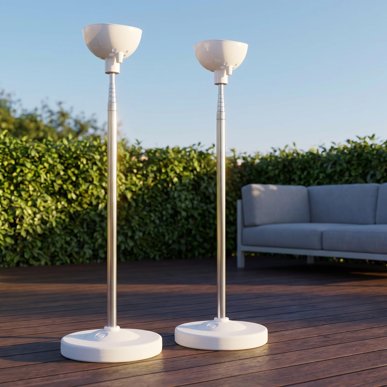 NUOBESTY Juego de 2 soportes para globos de boda con postes ajustables para centros de mesa de fiesta