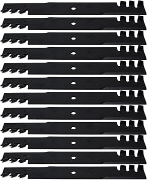 12PK Mulching Lawn Mower Blades for 61" Scag Cheetah Turf Tiger Wildcat 48111, 481708, 481712, 482879, 48304, 483318, A48111, A48304F