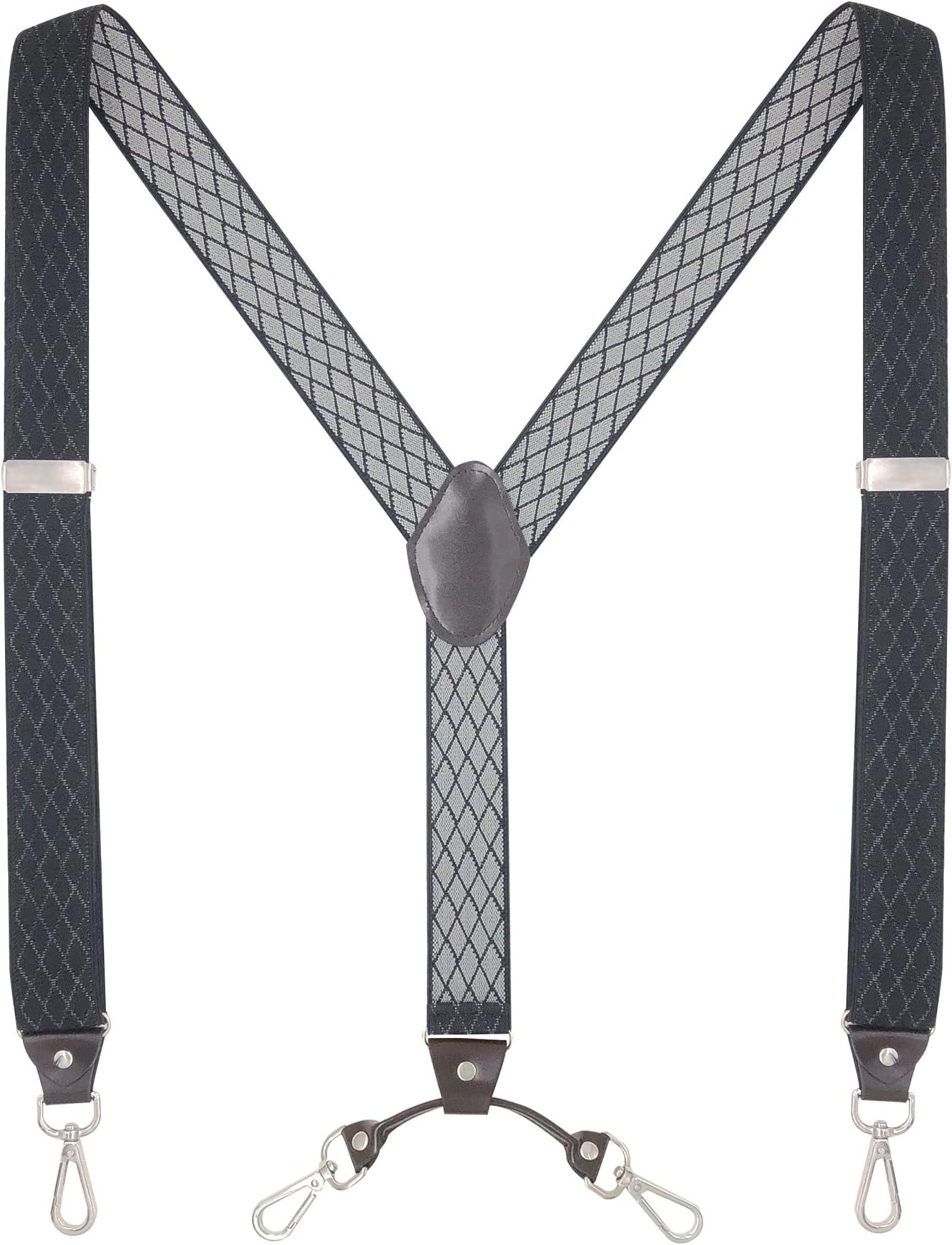 Men's Suspenders with Swivel Hooks and Adjustable Braces, Suitable for Heavy Duty, Big and Tall