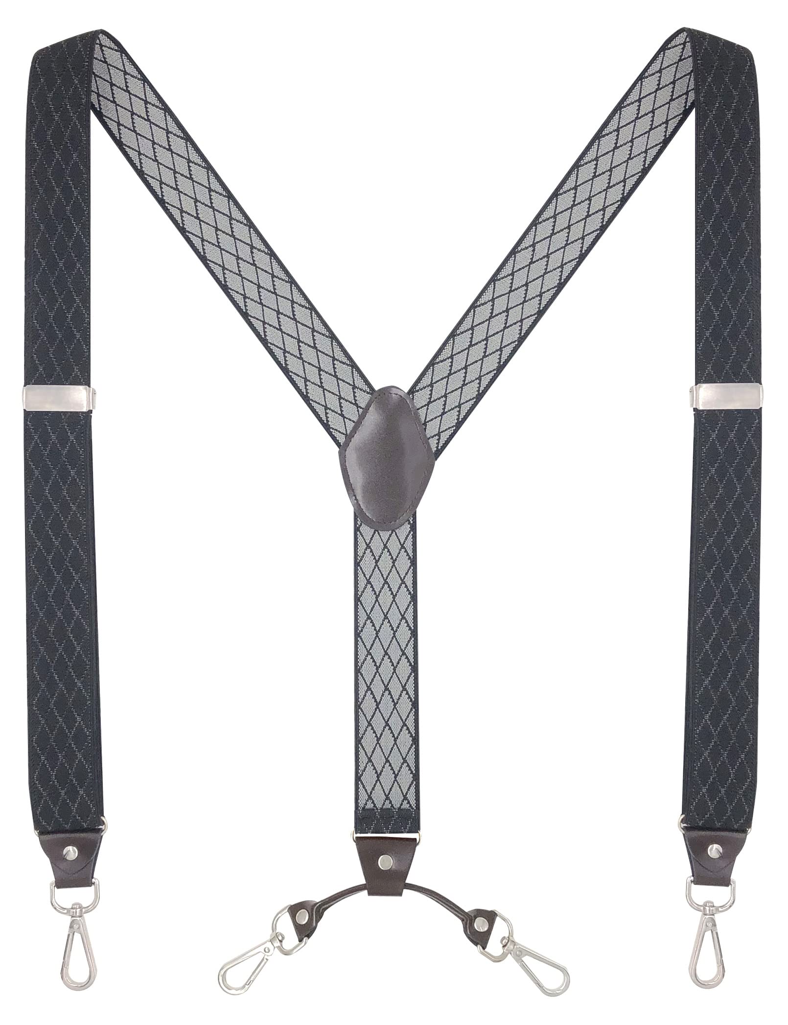 Men's Suspenders with Swivel Hooks and Adjustable Braces, Suitable for Heavy Duty, Big and Tall