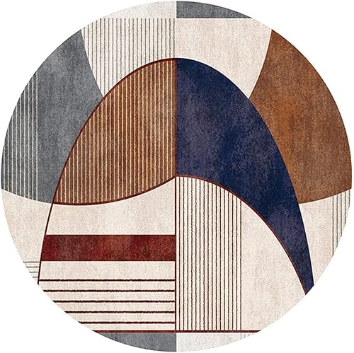 ZZBBZZ-YJ Contemporary Round Rug 80cm 100cm 120cm 140cm 160cm 180cm 200cm Home Circular Carpet Bedroom Bedside Blanket Carpet Rugs (Size  Diameter